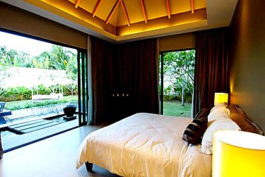 Master Bedroom with Garden and Pool View